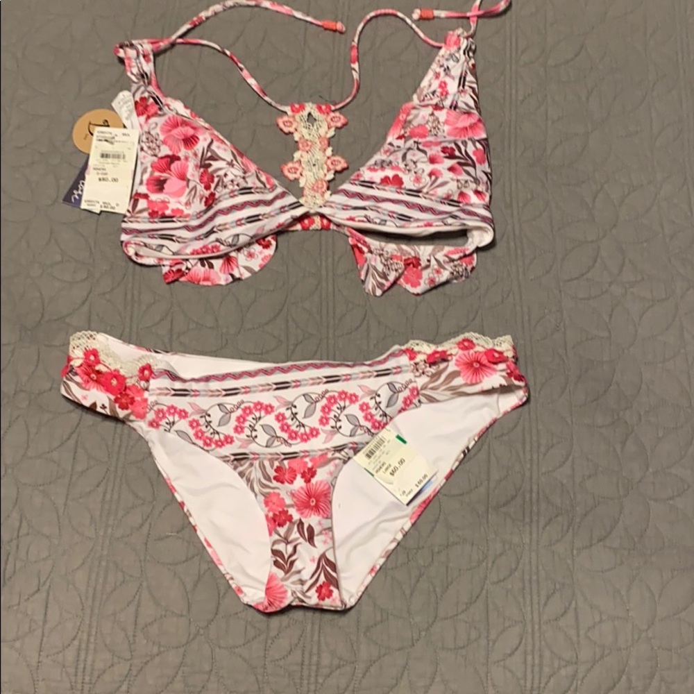 Isabella Rose Wildflower Maui Tab Side Bikini Set